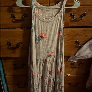 Torrid Floral Maxi Dress in Cream and Pink